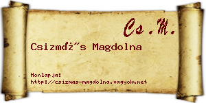 Csizmás Magdolna névjegykártya
